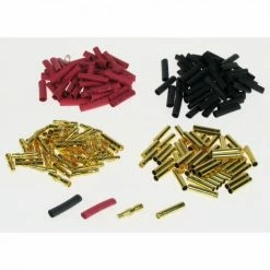 J Perkins 4mm Gold Connector Bulk (50 Pairs + Shrink)