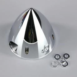 J Perkins JP 82mm Chrome Look Spinner (with Aluminium Back Plate)