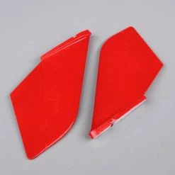 J Perkins JP Vertical Fin Set Red (Painted With Decal) (F-38)